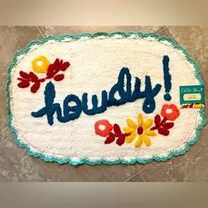 The Pioneer Woman “Howdy” bath rug.